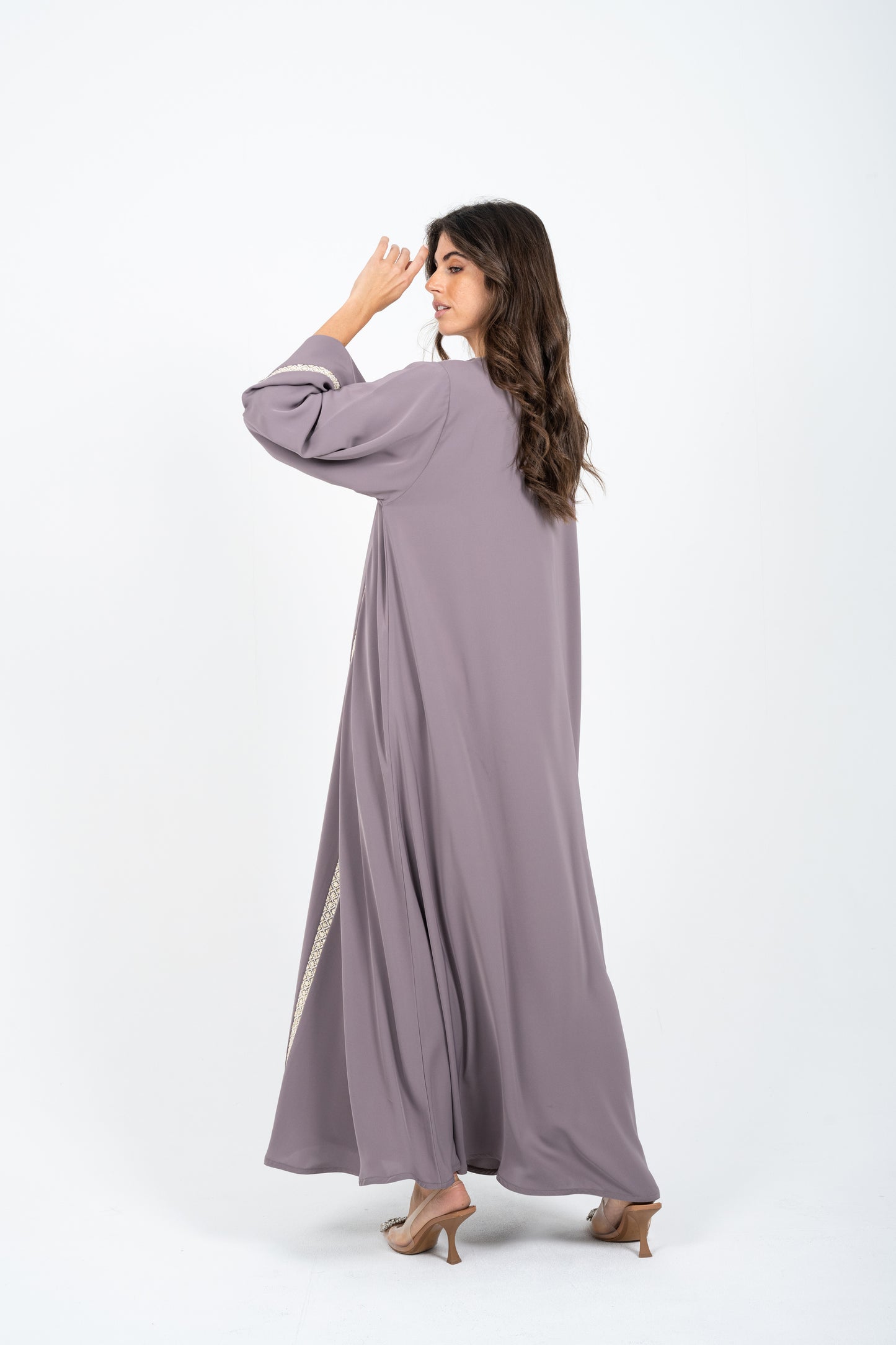 Vertical Lace Abaya