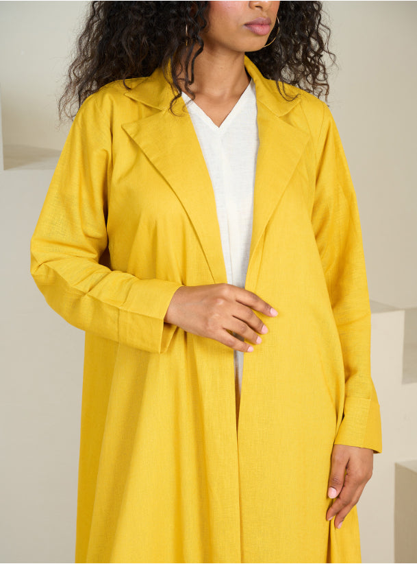 Mustard plus size coat online