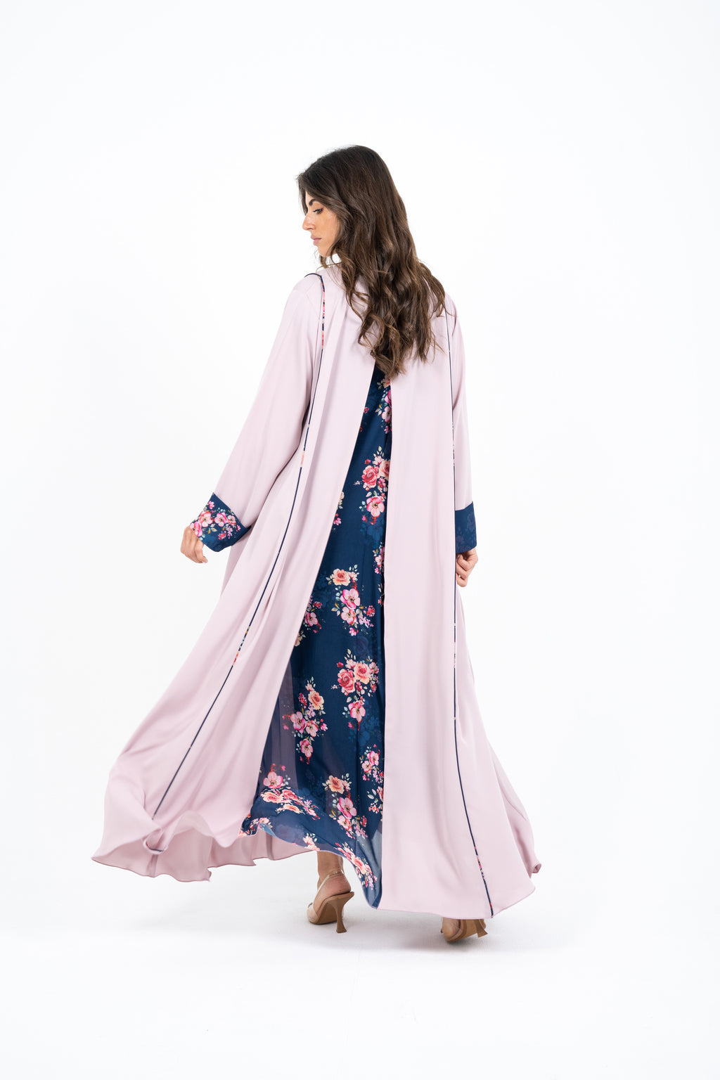Blue Printed Abaya