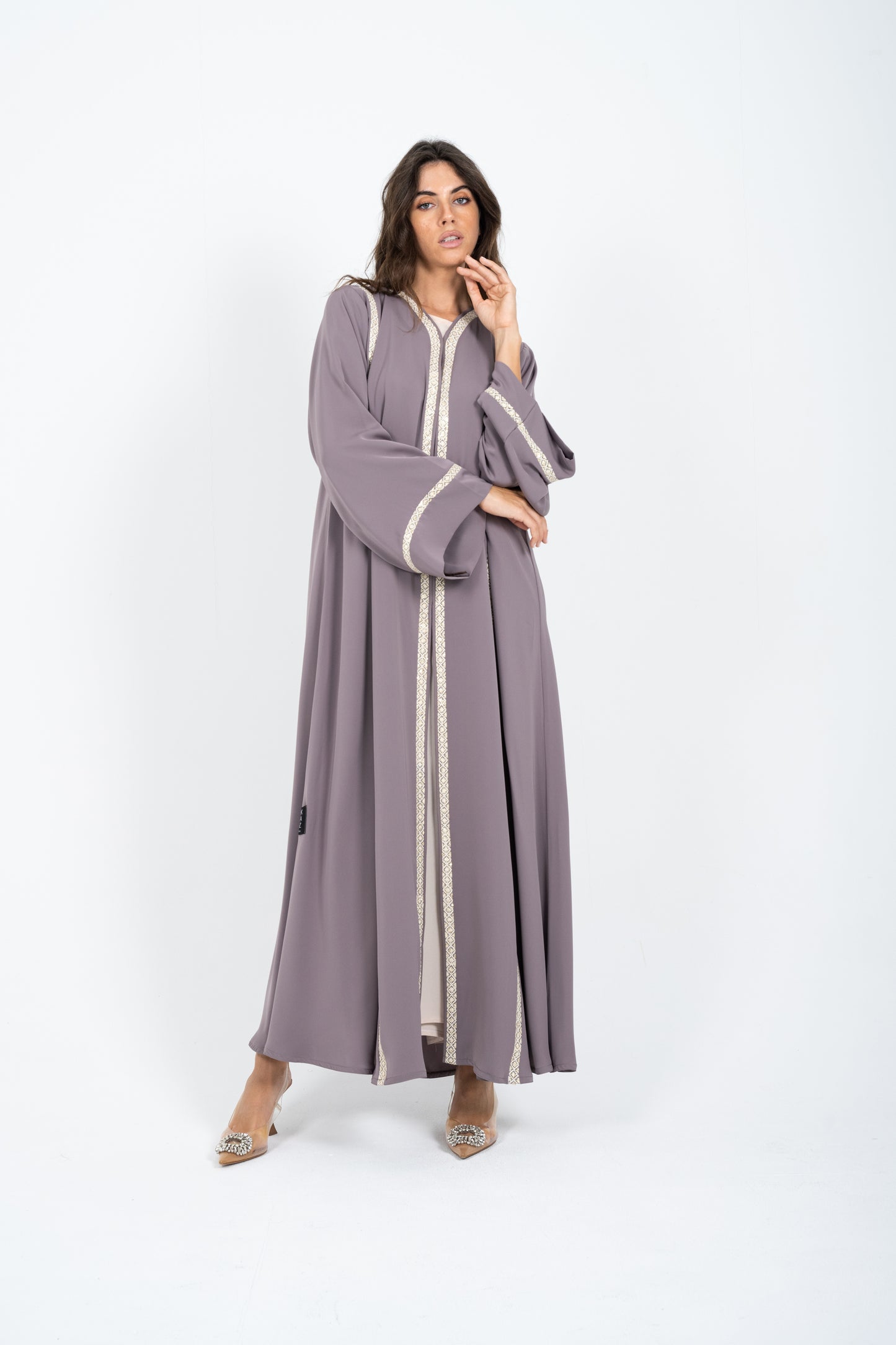 Vertical Lace Abaya