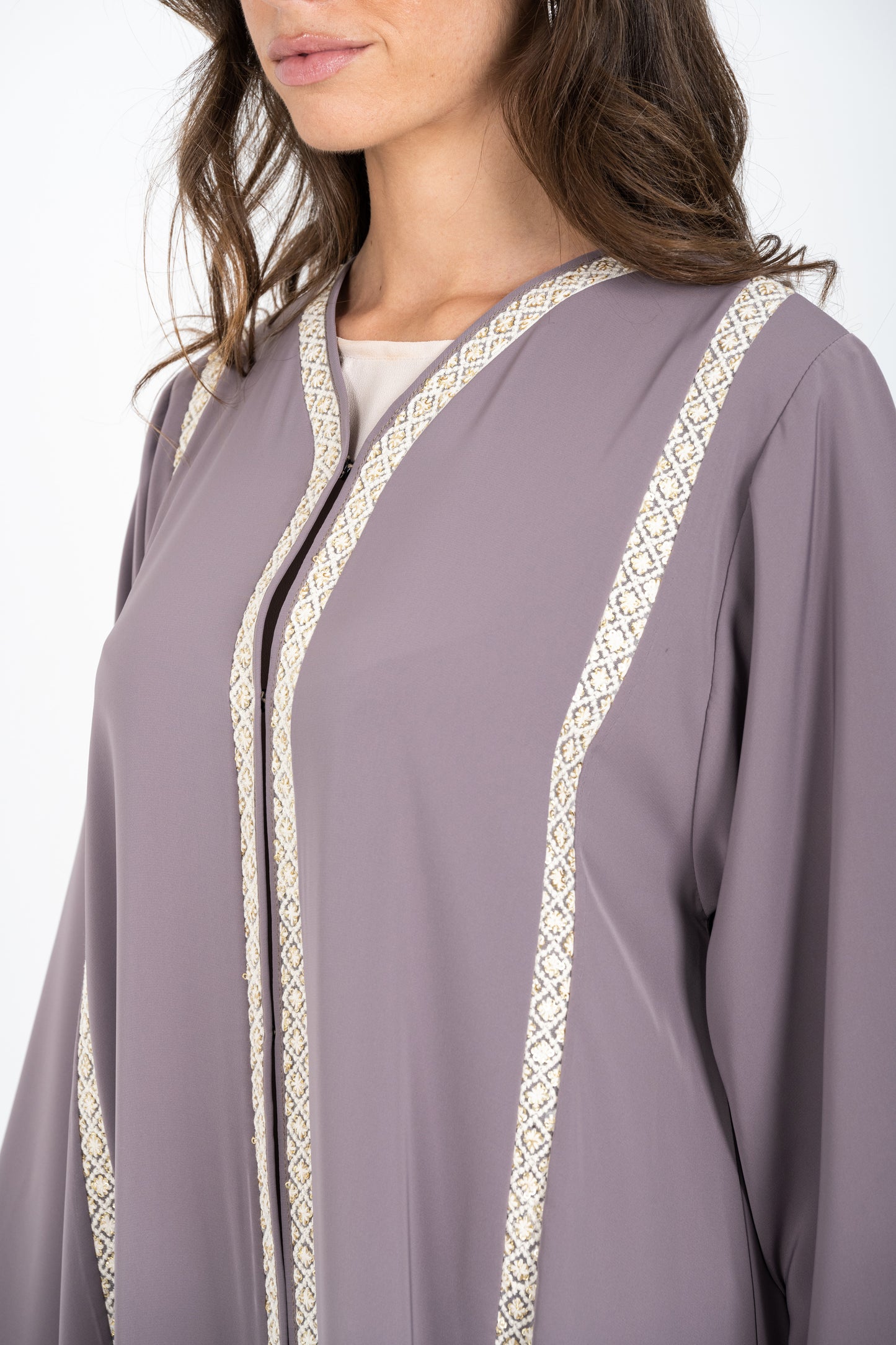 Vertical Lace Abaya