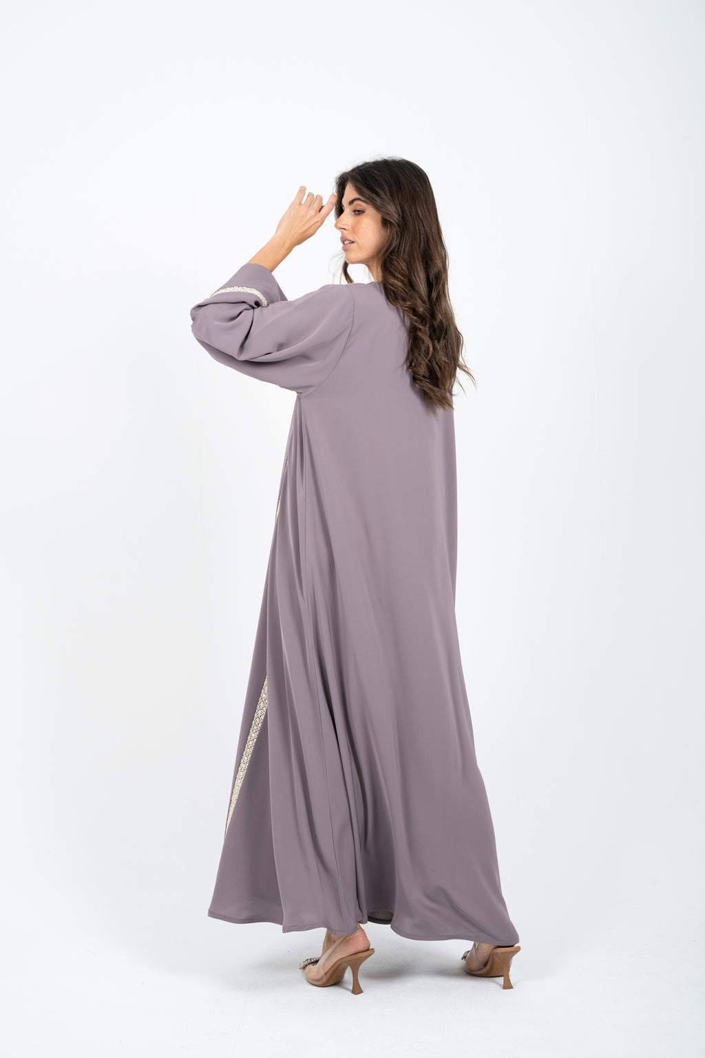 Vertical Lace Abaya