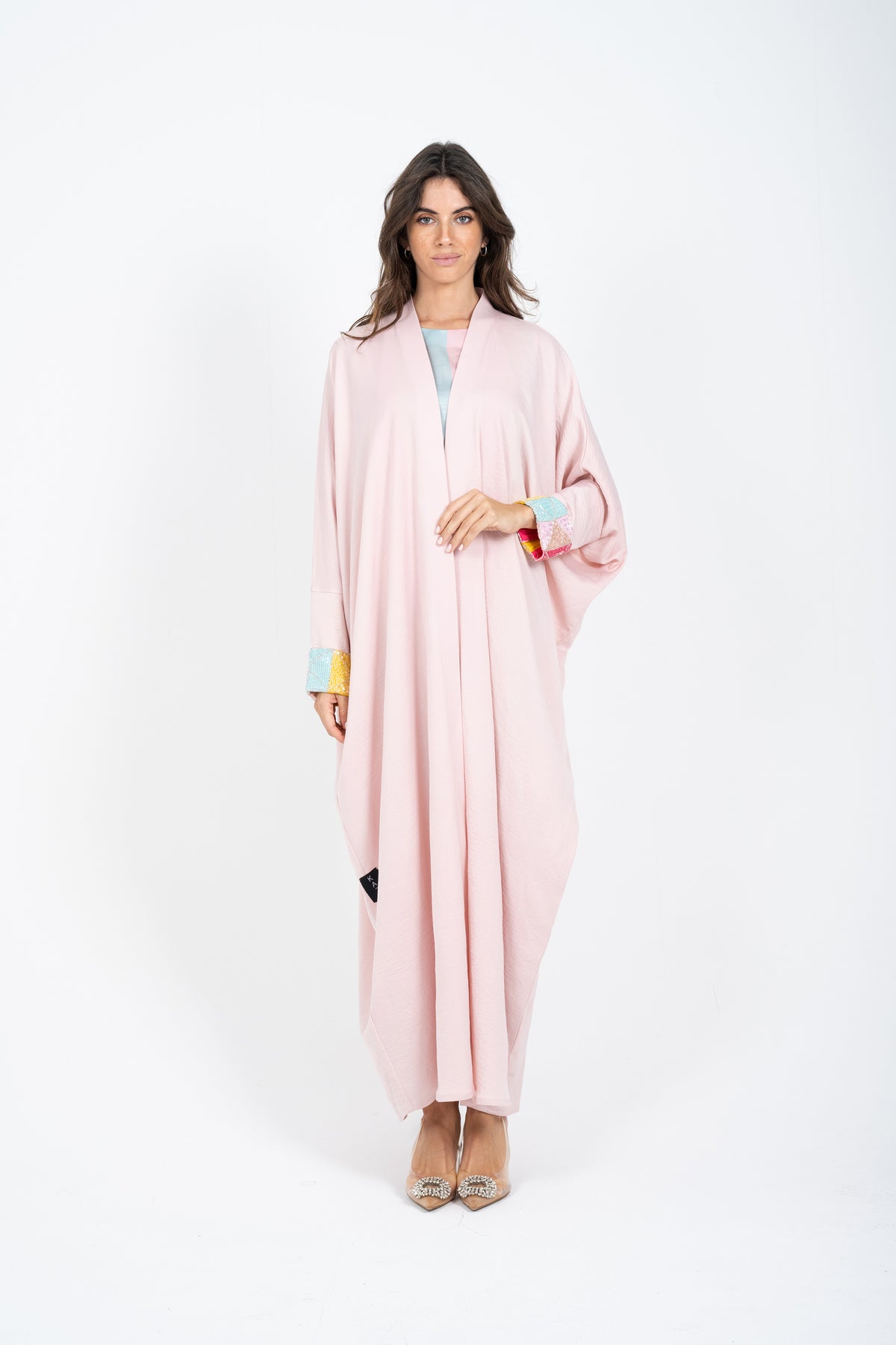 Flamingo pink abaya