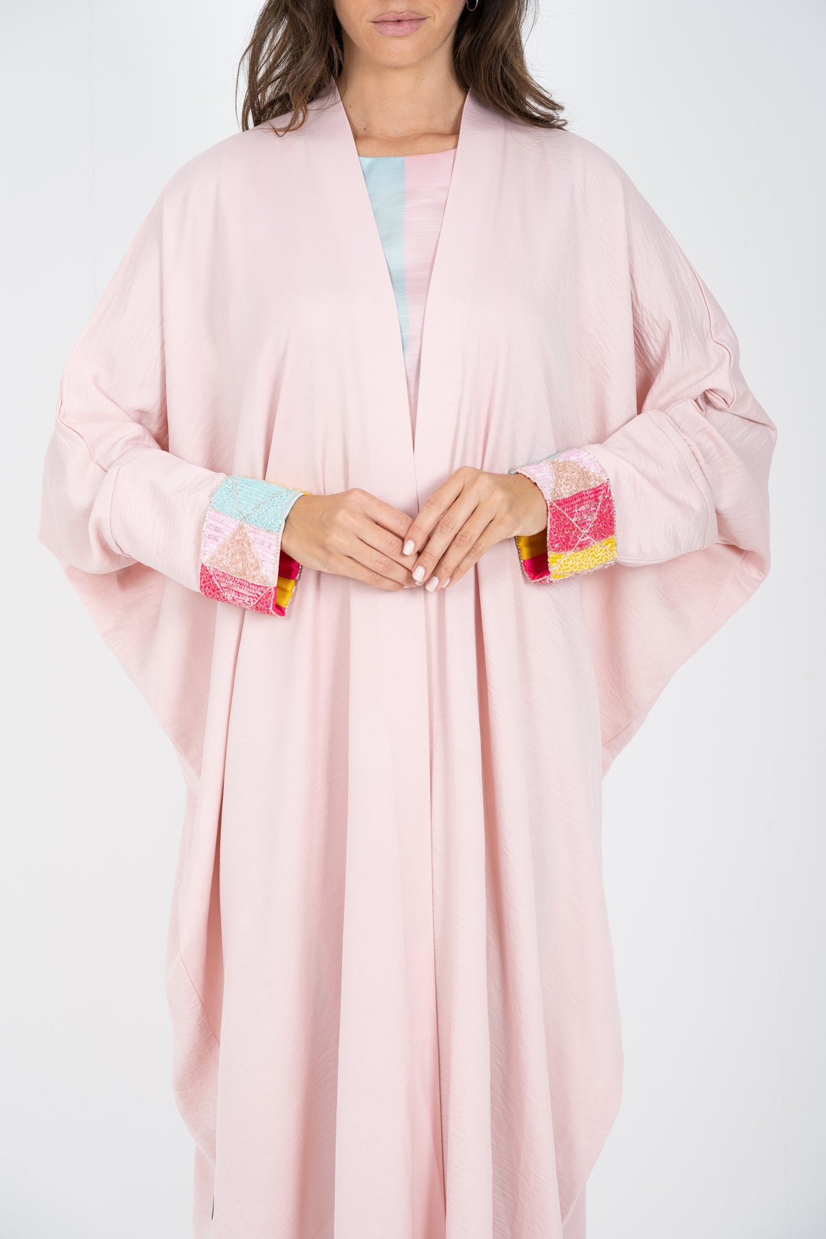Flamingo pink abaya