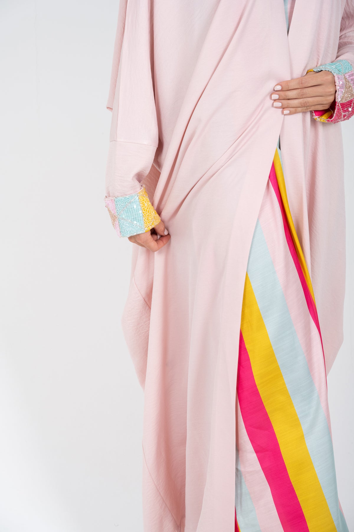 Flamingo pink abaya