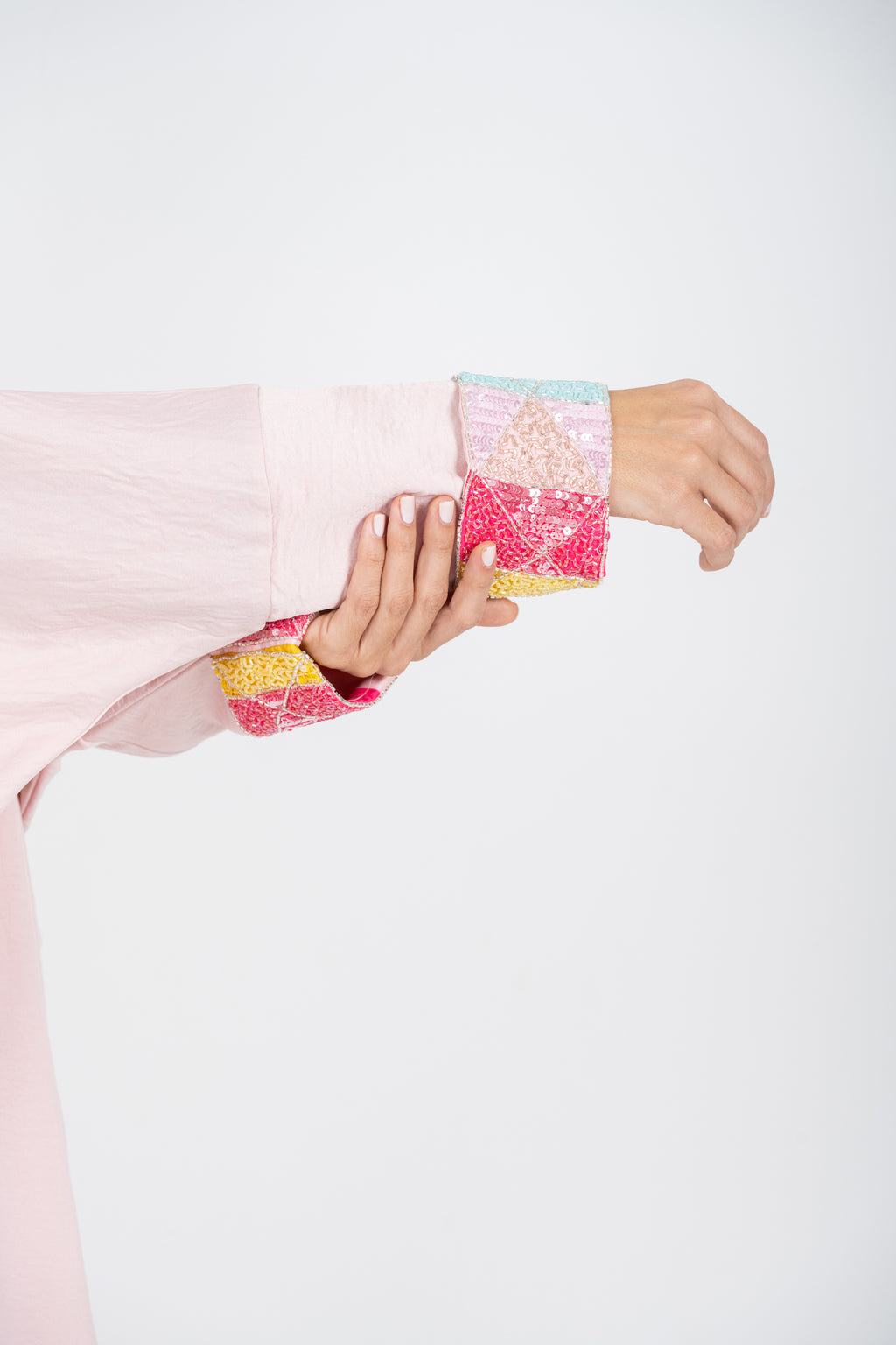 Flamingo pink abaya