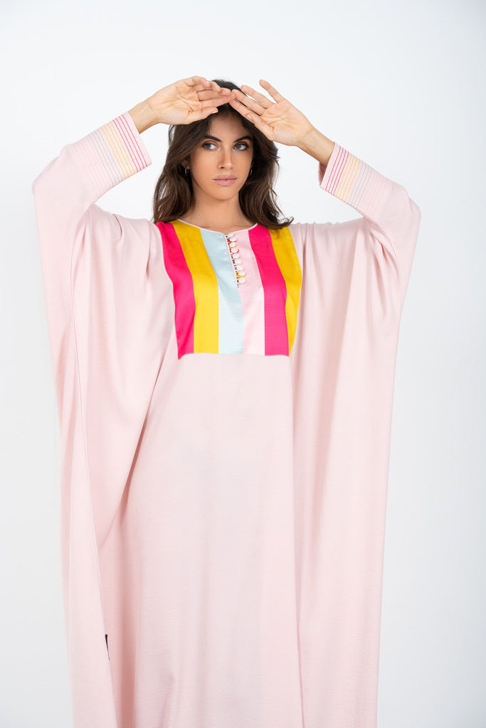 Pink Block Jalabiya
