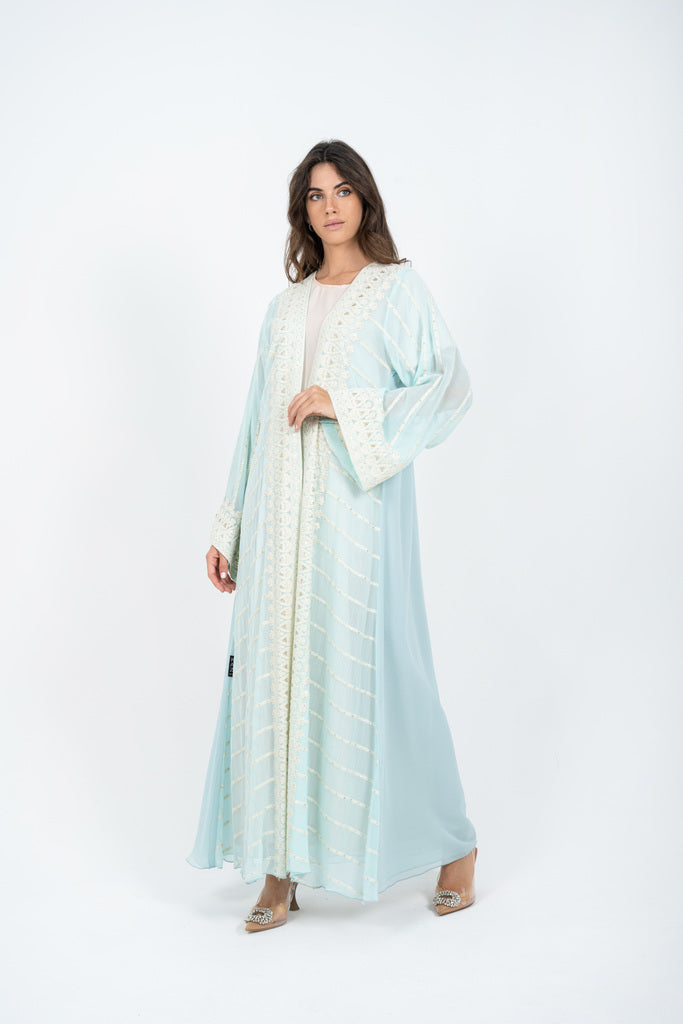 Sky blue abaya