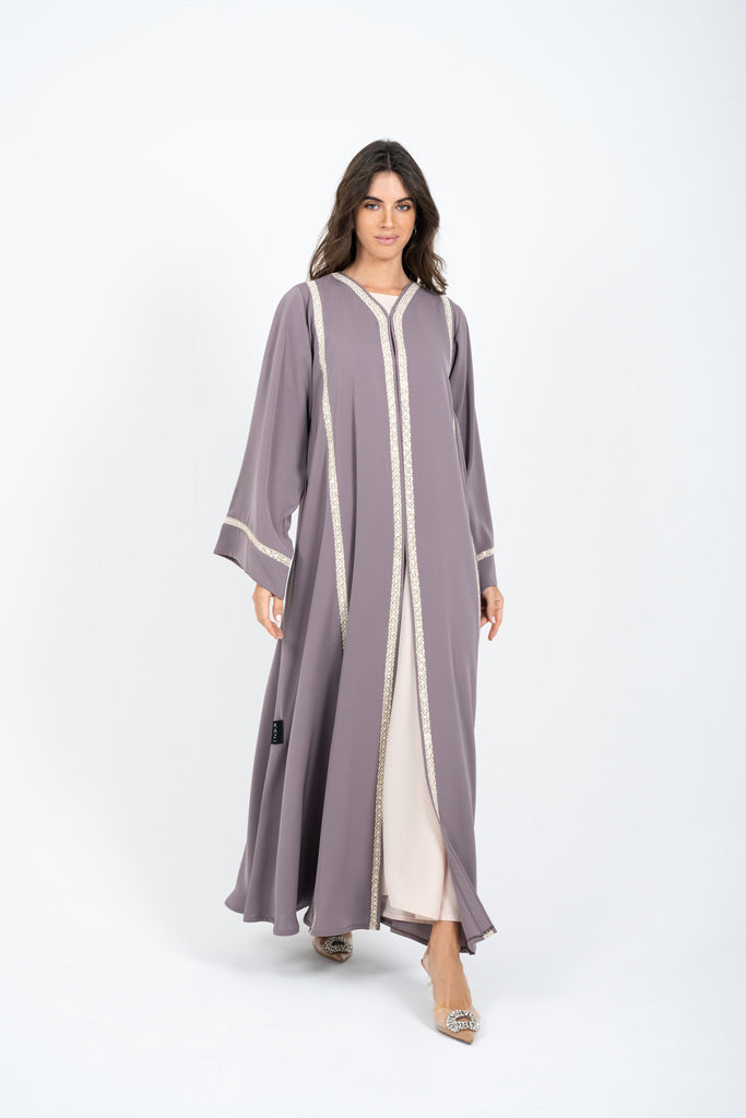 Vertical Lace Abaya